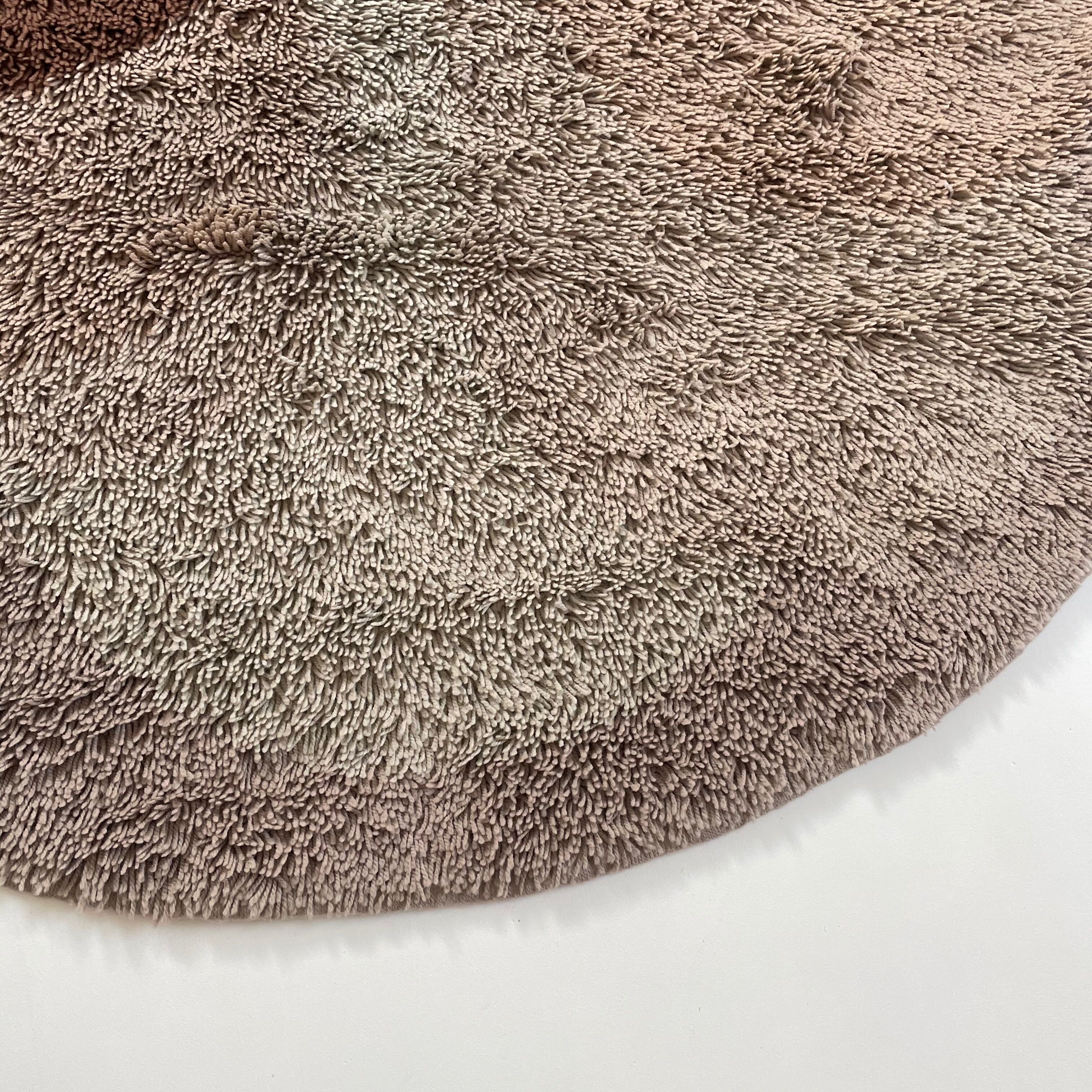 Multi-color high pile rug Desso, Netherlands, 128cm