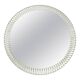 Miroir Mural Rond Facetté Effet Optique Cristal Arte Exceptionnel, Italie, Années 1960
