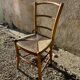 Vintage golden straw chair