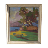 Painting on 50s panel