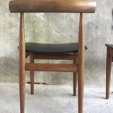 Pair of Scandinavian chairs by Hans Olsen for Frem Rojle - 1960s