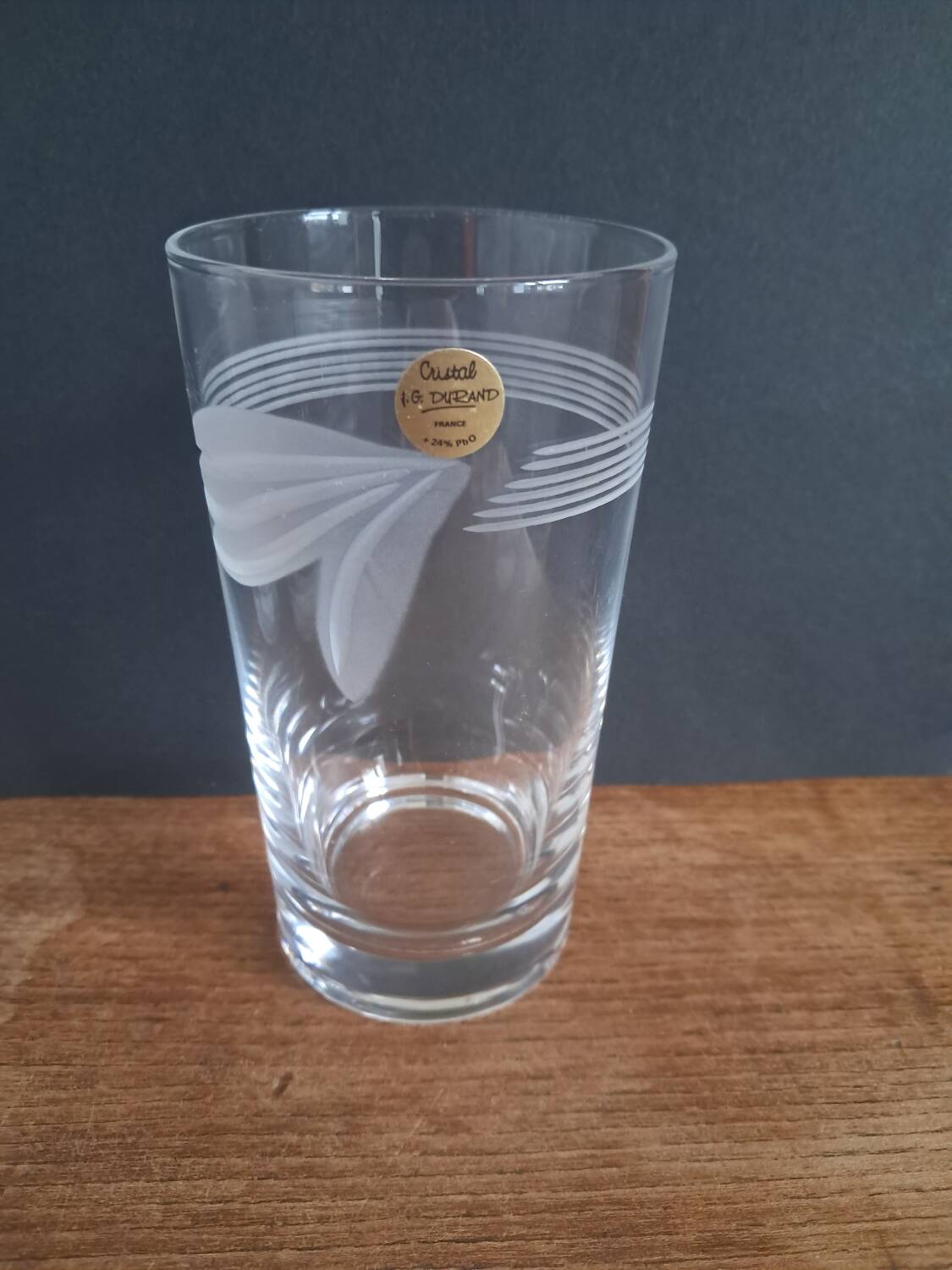 5 new crystal glasses from Arques, Nîmes model.