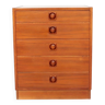 Five drawer chest of drawers