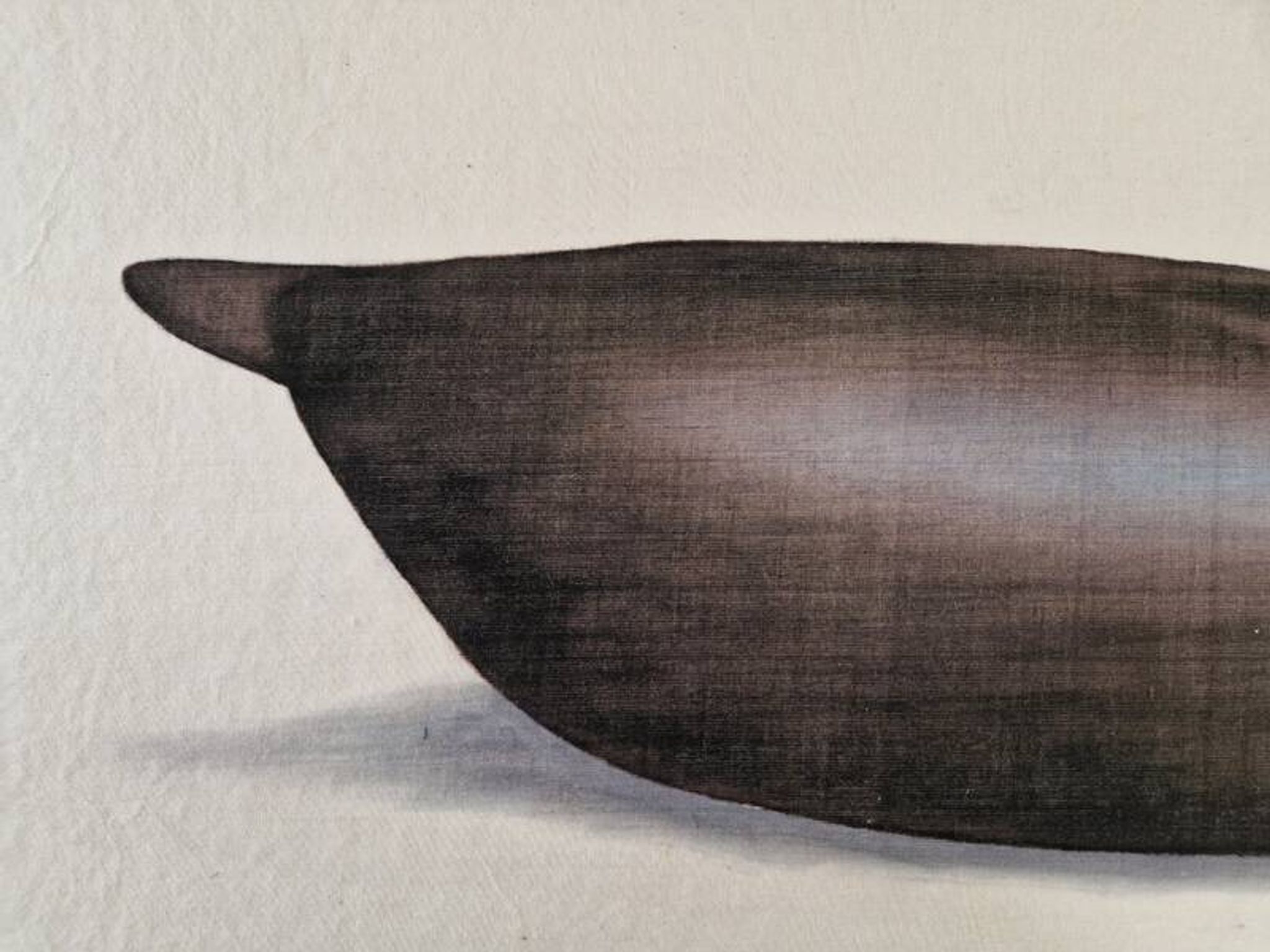 La Roche Laffitte (Born in 1943) - Watercolour drawing on fabric - Duck