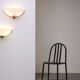Pair of Art Deco wall sconces in brass and perspex.