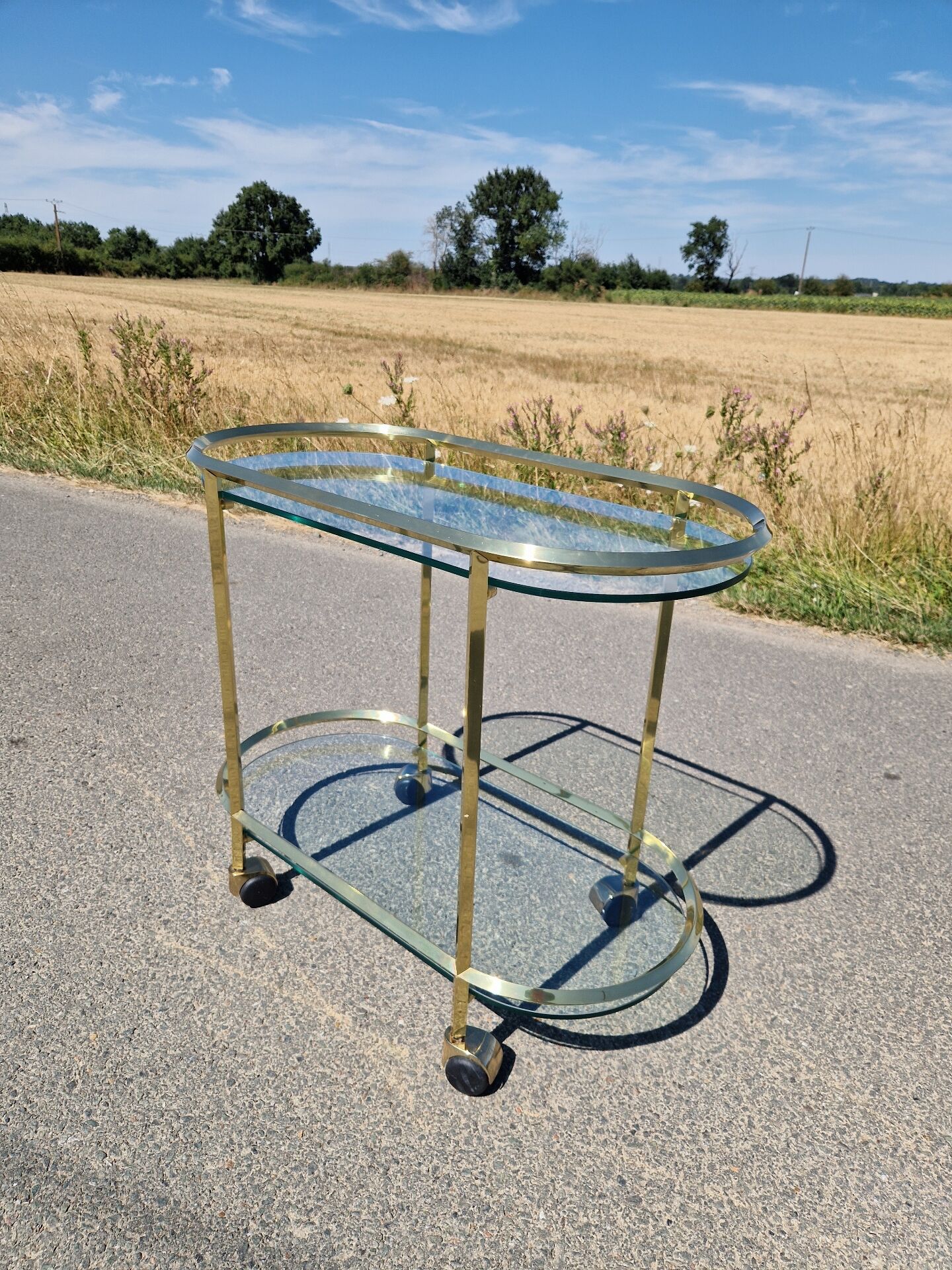 Serving bar trolley