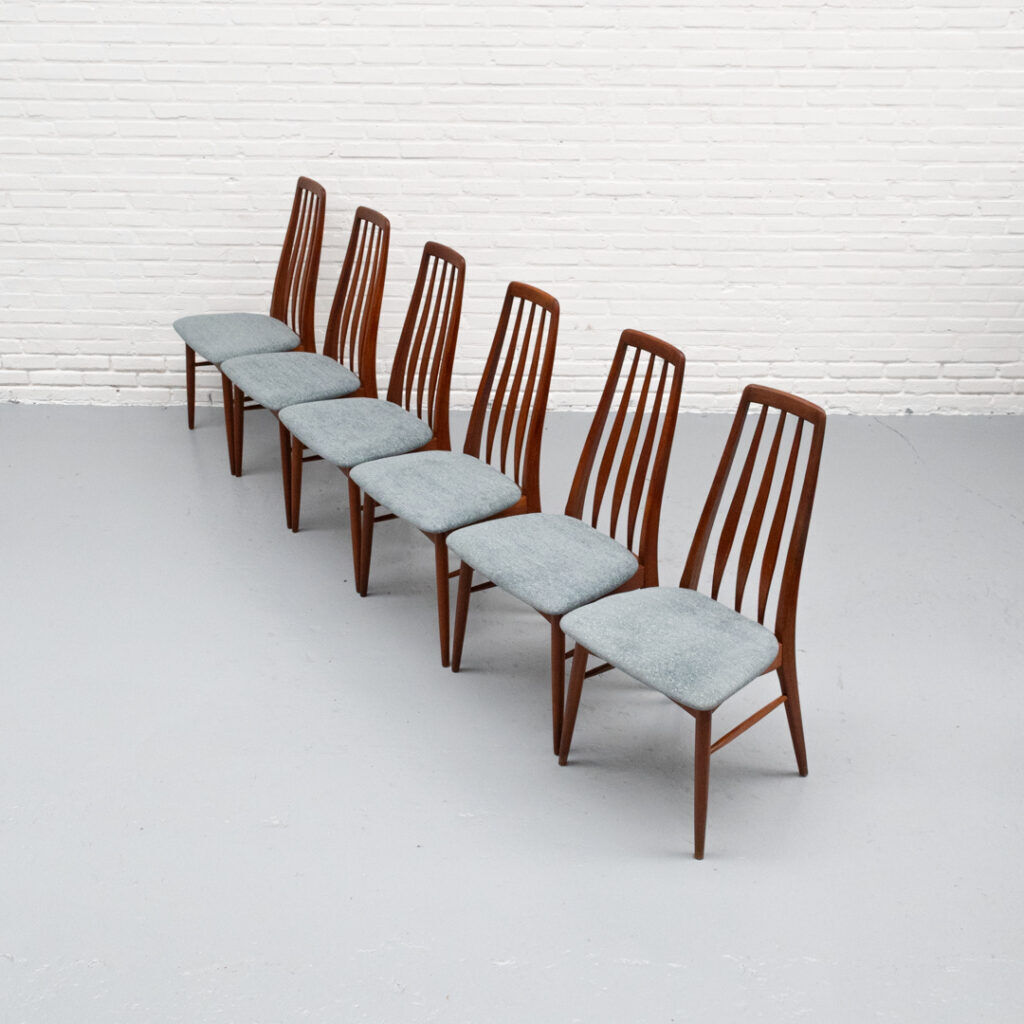 Set of 6 Niels Koefoed Eva Dining Chairs