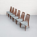 Set of 6 Niels Koefoed Eva Dining Chairs
