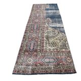 Navy Blue Vintage Runner Rug, 75x231Cm SK 6884