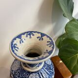 Vase chinois en blanc bleu