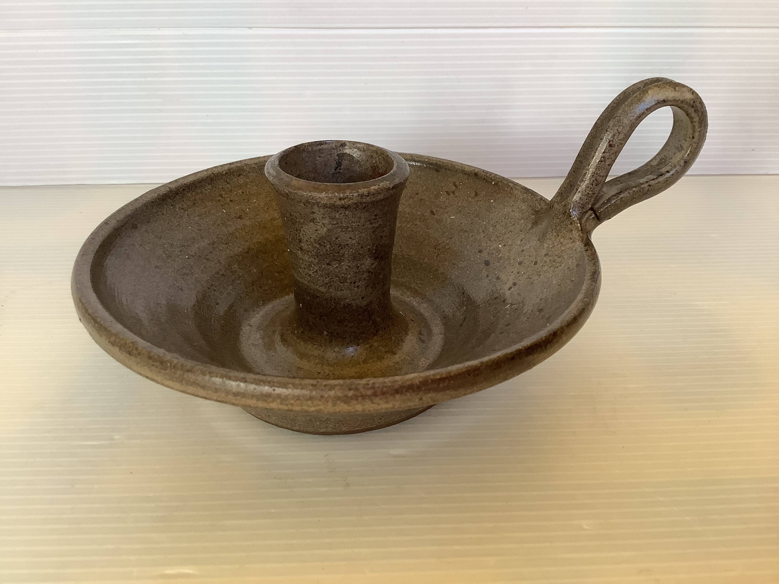 Cellar rat candle holder ceramicist van gompel