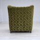 1950s, Danish relax chair. Furniture velour, oak wood,
