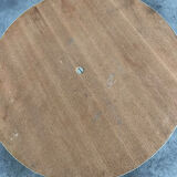 Cheese plat vintage rond marquetry plateau turning glass 28.5 cm