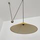 Adjustable Nickel Plated Pendant Lamp with Counterweight by Florian Schulz