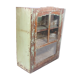 Vaisselier vitrine en teck birman ancien