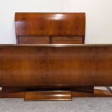 Art Deco Amboyna burl double bed