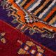 Red Vintage Moroccan Runner Rug 137 x 363 cm - Berber Wool Rug Hallway