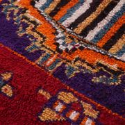 Red Vintage Moroccan Runner Rug 137 x 363 cm - Berber Wool Rug Hallway