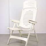 Vintage Danish Folding Armchair with 5 Positions