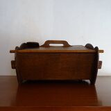 Scandinavian worker in vintage wood