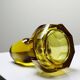 Vintage/antique Czech Amber Chiseled Blown Glass Decanter