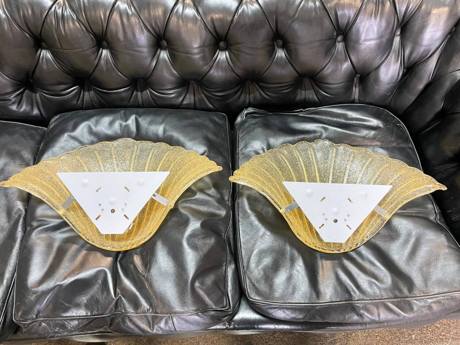 Pair of Murano glass wall lights