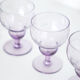 Purple wine glasses x5, art deco, delicate, antique, ancient