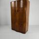 Superb English Art Deco wardrobe in burr walnut – 1930s