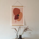 Sunset shapes giclée fine art print, illustration