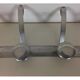 Industrial wall coat rack 5 aluminum hooks