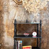Antique black patinated shelf