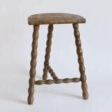 Wooden tripod stool