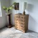 1950 oak chiffonier chest of drawers