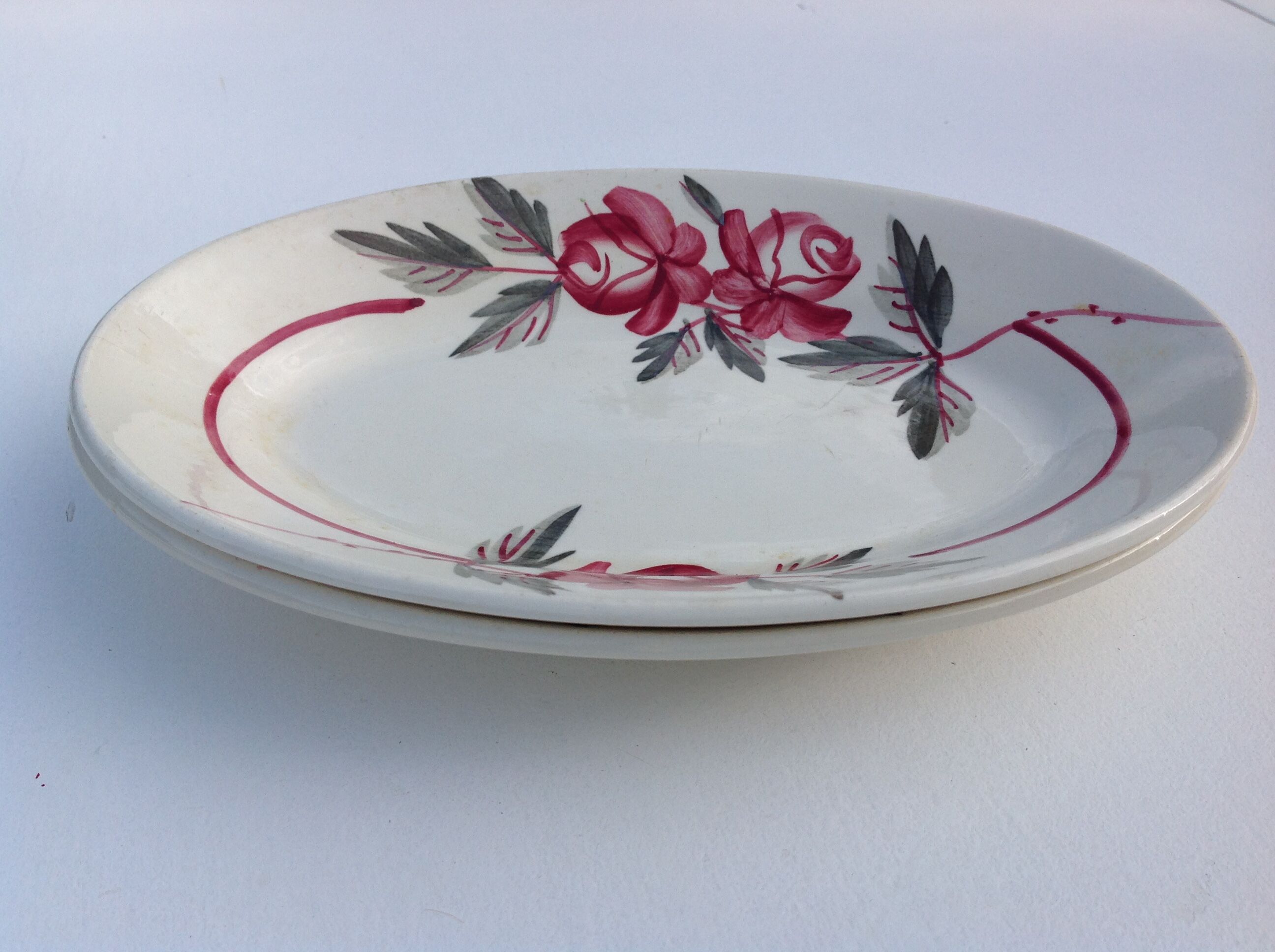 Two raviers of the earthenware factories of Sarreguemines / vintage years 60-70