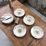 10 flower plates Sarreguemines Lyon