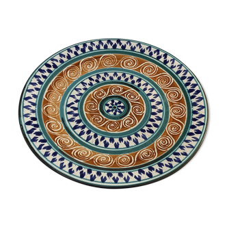 Ceramic plate by Robert Picault - Vallauris 1960