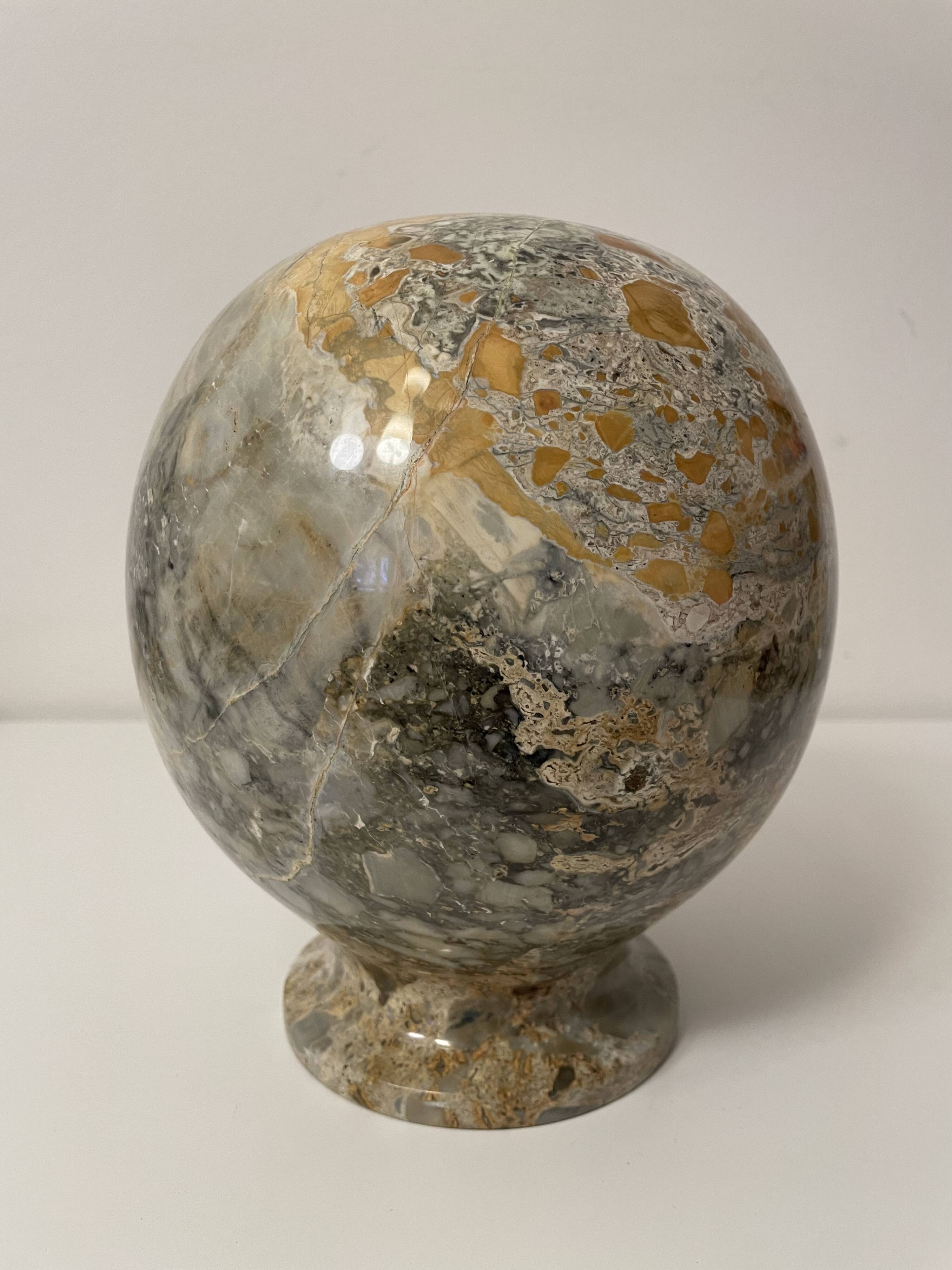 Marble ball vase