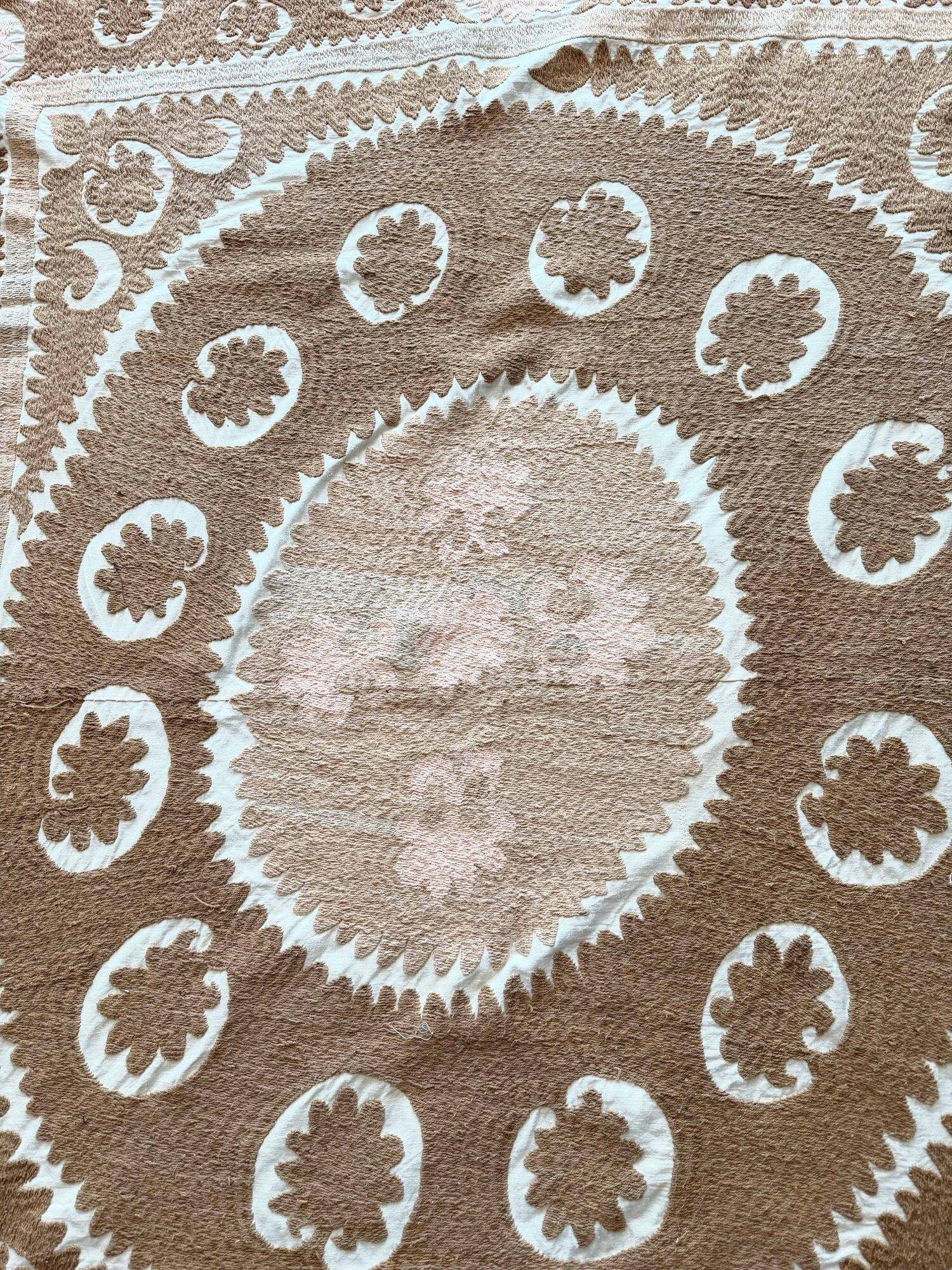 Vintage hand-embroidered tablecloth 153x154 cm