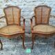 Louis xv style canne chairs