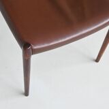 Niels Otto Moller model 80 dining chairs in rosewood Denmark 1960
