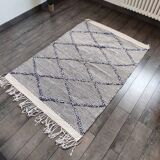 Berber carpet zanafi blue diamond 105x155 cm