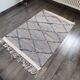 Berber carpet zanafi blue diamond 105x155 cm