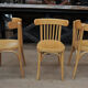 Lot de 6 anciennes chaises bistrot en hêtre courbé des années 1950