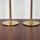 Scandinavian brass candle holders