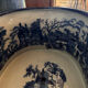 English earthenware planter, blue monochrome, 20th century
