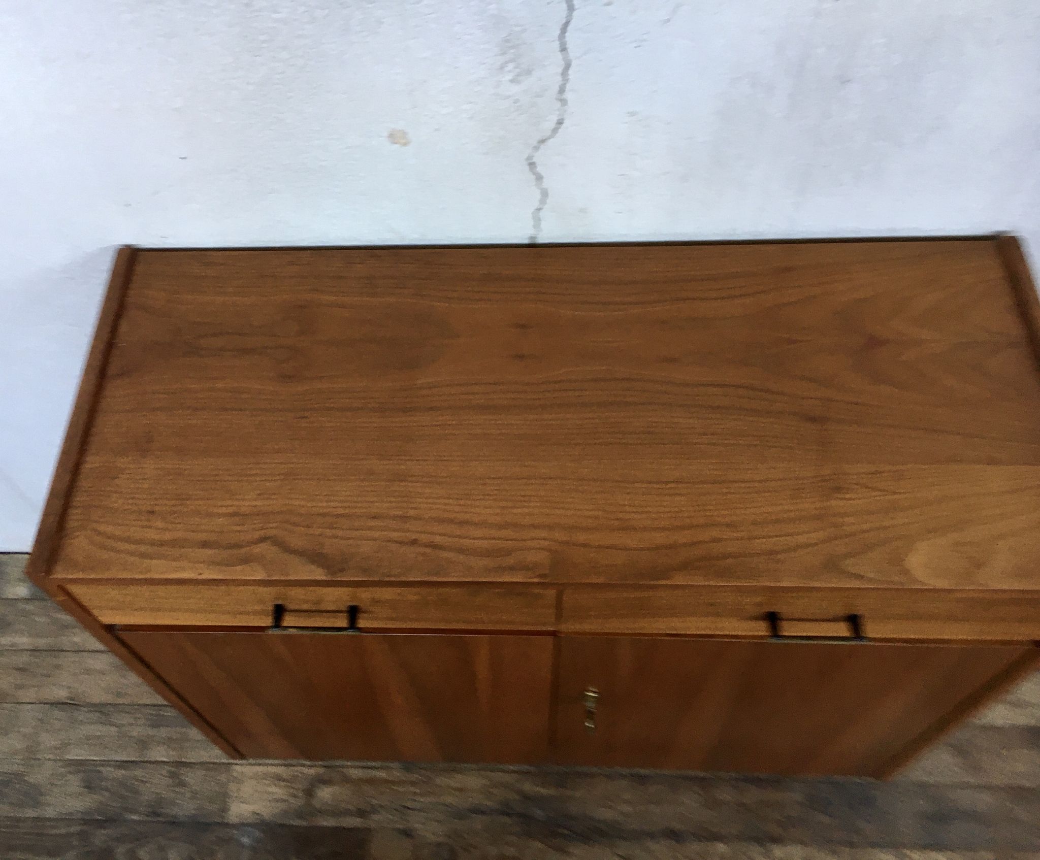 Enfilade bahut buffet vintage pieds compas 2 portes battantes 2 tiroirs