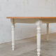 Oval marquetry table – solid wood