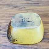 Brutalist vintage olive wood empty pocket