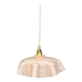 Vintage pink opaline pendant light