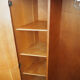 Old boarding cabinet in vintage solid wood
